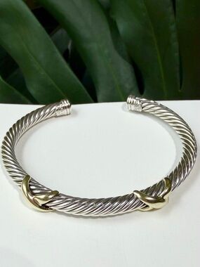 ❤️ David Yurman Double X Classic Cable Bracelet